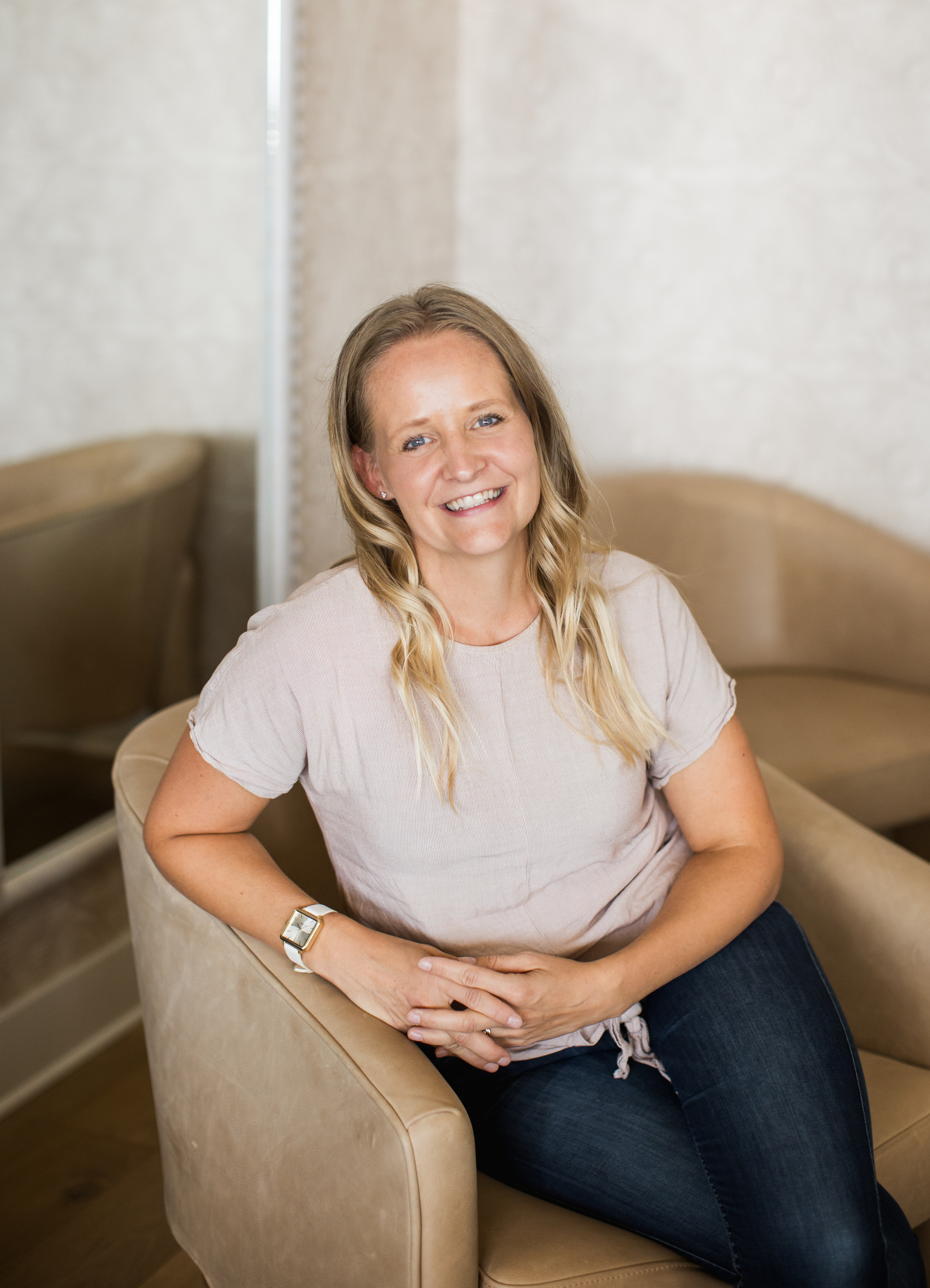 Toni Schafer at a professional event, engaged and speaking with confidence